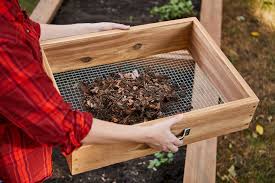 soil sifter box for healthy compost