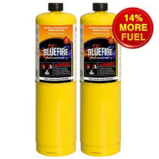 Pack Of 2 Bluefire Modern Mapp Gas Cylinder 16 1 Oz 14 More Bonus Fuel Than Map Pro Hotter Than Propane Variation Of Quantity Bundles Available