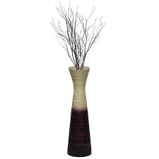 uniquewise bamboo floor vase hourgl
