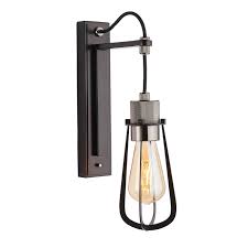 Industrial Cage Wall Light Black So