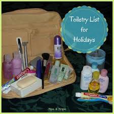 toiletry ng list for trips
