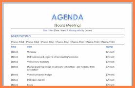 Agenda Templates Word Magdalene Project Org