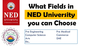 diffe faculties in ned university