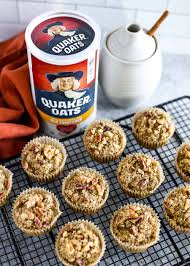 banana nut baked oatmeal cups with