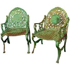 20th Century Cast Iron Garden Chairs
