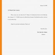 Excuse Letter Sample For Being Absent In School New Letter For