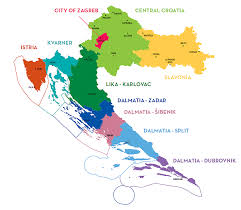 Croatian is the official language. Croatian Regions