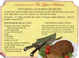 lipton s meat loaf recipe recipecurio com