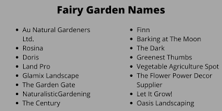 400 beautiful fairy garden names ideas