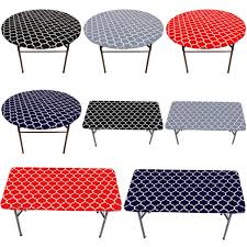 Round Fitted Tablecloth For
