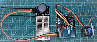 joystick controlled servo for arduino