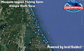 Mosquito Lagoon Gps Fishing Map By Florida Fishing Spots
