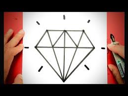 how to draw a diamond draw cool things