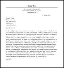 Professional Administration Assistant Cover Letter Sample
