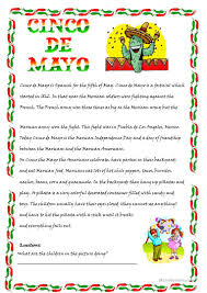 Cinco de mayo is a popular holiday in the u.s., but many people don't know what exactly it celebrates. Cinco De Mayo English Esl Worksheets For Distance Learning And Physical Classrooms