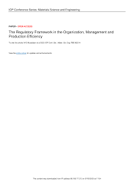 pdf the regulatory framework in the