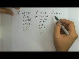 solve the quadratic equations x 2 25