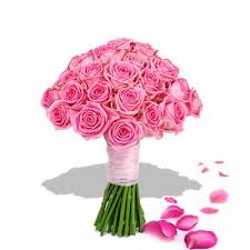 joyful pink rose bouquet at rs 550