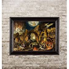 With aus greidanus, tine joustra, frederik brom, sanne langelaar. Jacob Van Swanenburg The Harrowing Of Hell Dark Art Print