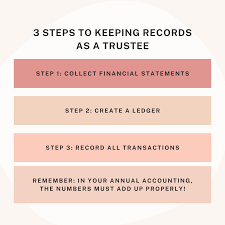 how to keep records as a trustee law