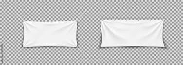 fabric banner white textile banner