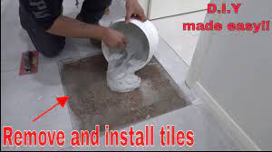 how to remove and install a floor tile