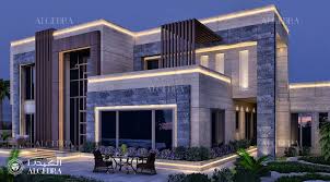 Beautiful modern villa design by ALGEDRA design gambar png