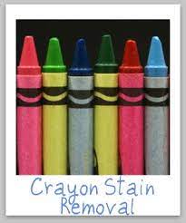 remove crayon stains from upholstery