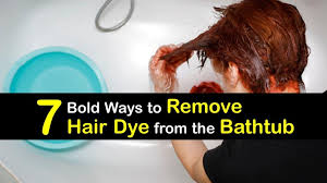 Quick Ways To Get Hair Dye Out Of The Tub