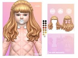 the sims resource amelie hair toddler