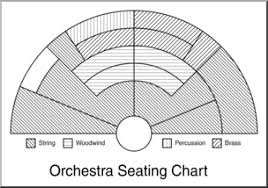 clip art orchestra seating chart b w 2