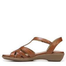 Womens Nella Medium Wide Sandal Sandals Tan Leather 2