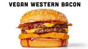 vegan western bacon cheeseburger thee
