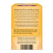 yogi tea herbal tea mango ginger