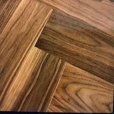 Dark Brown Herringbone Solid Wood