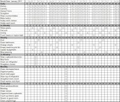 Monthly Chores Chart Home Organizing Tips Chore Checklist