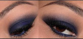 how to apply smokey blue eye makeup