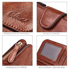 Slip your credit card out of your polo ralph lauren wallet or longchamp case at a work lunch and exude confidence with these sleek accessories. Wallet For Women Leather Designer Bifold Long Ladies Credit Card Holder Organizer Ladies Clutch Oil Wax Two Toned Reddish Brown Pricepulse