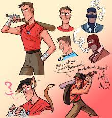 Gear's art blog! — scout page bc I hardly draw him (feat. spy)