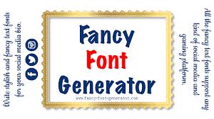 fancy font generator