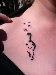 Prodáváme přes 1 milion produktů. 10 Cute Cat Tattoo Designs Cat Tattoo Designs Cat Paw Tattoos Cute Cat Tattoo