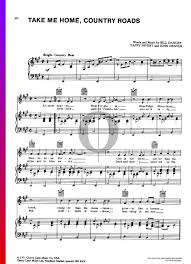 Enter code happyplaying into the promo code field while signing up to receive your 1st 30 days free! Take Me Home Country Roads Sheet Music Piano Voice Guitar Pdf Download Streaming Oktav