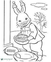 easter bunny coloring pages