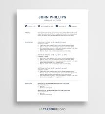 Right under the photo and contact details. Professional Word Resume Template Career Reload