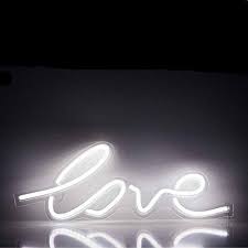 The love sign has led lights and a satin black finish. Love Typographic Neon Light Wall Art Sign Easy Florist Supplies