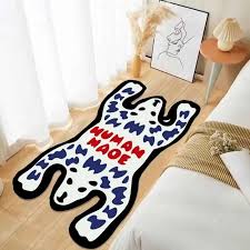 handmade tufted bear rug non slip