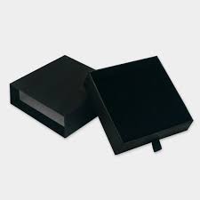 square kraft rigid sliding jewelry box