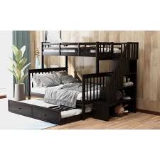 solid wood bunk beds espresso