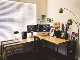 If you want to keep things simple, try tribesigns' modern minimalist desk. Homemade Desk Risers Graphic Design Space Workspaces