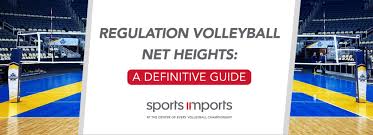 Regulation Volleyball Net Heights A